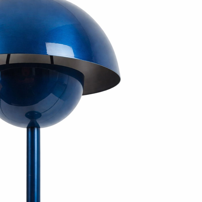 Opviq Lámpara de Mesa de Cuerpo Metálico Azul Opviq Lámpara de Mesa de Cuerpo Metálico Azul